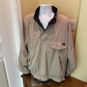 Vintage Tourney Gore-Tex Golf Pullover Jacket 1/4 Zip Tan Men's XL